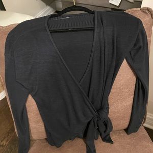 Abercrombie Black Wrap Top